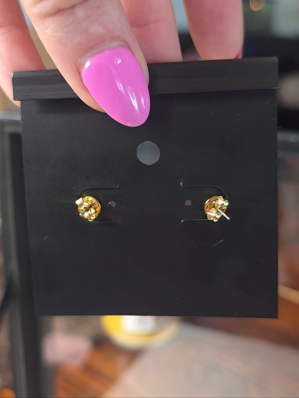 Coach Gold-Tone Hoop Earrings with Multicolor Dinosaur Charms - Picture 5 of 5